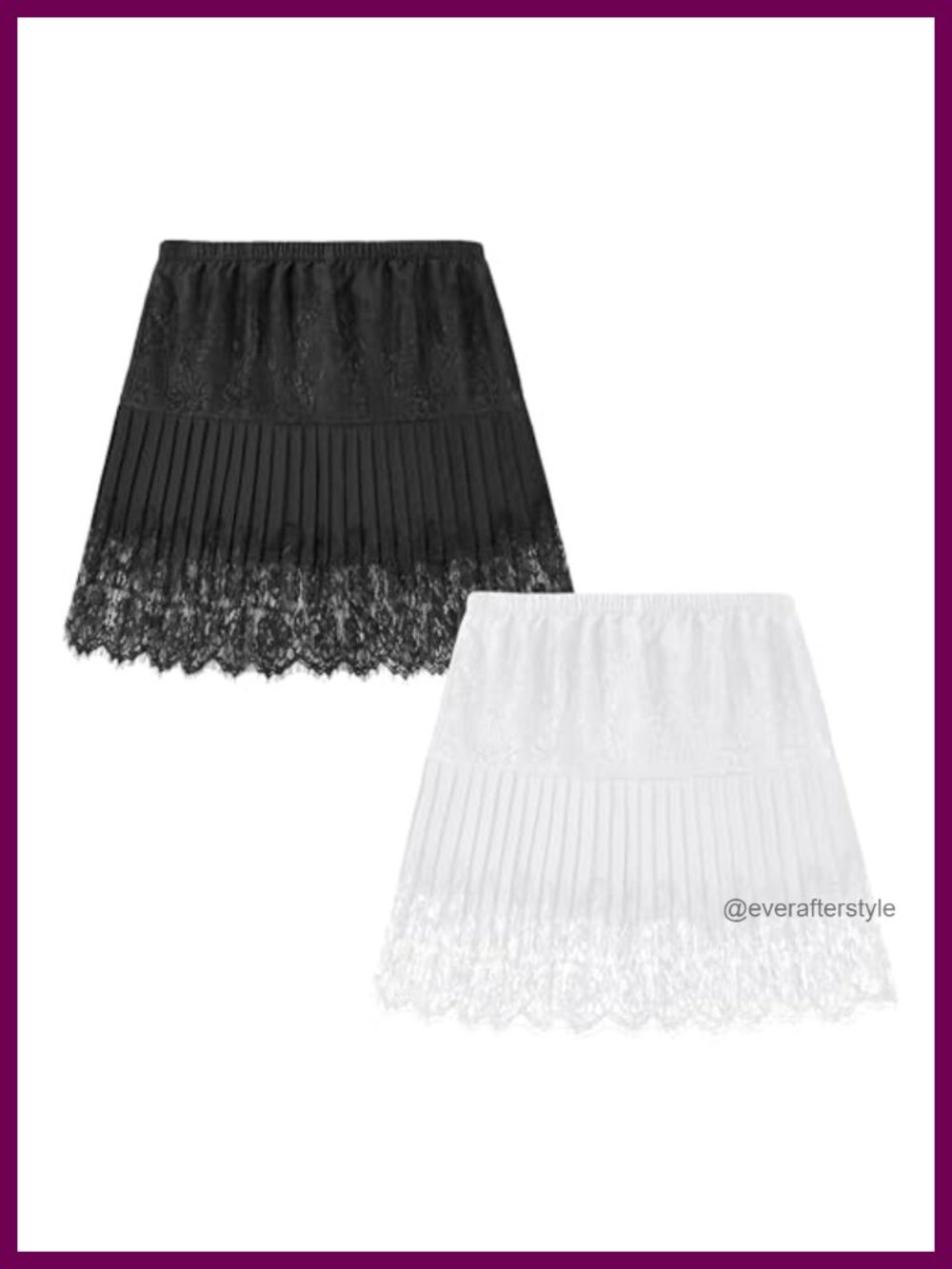 Women's Mini Lace Half Slip Undershirt Skirt Extender - Polyester Elastane